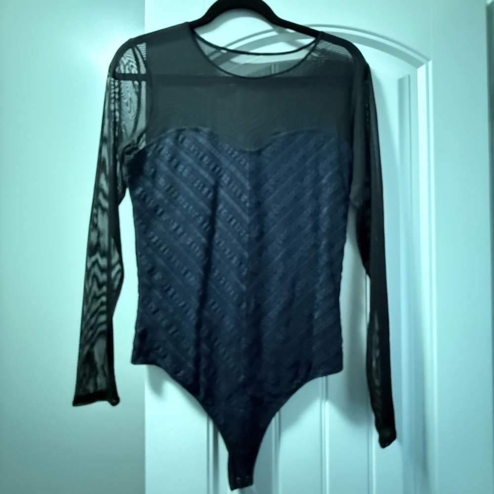 Abercrombie & Fitch mesh bodysuit large